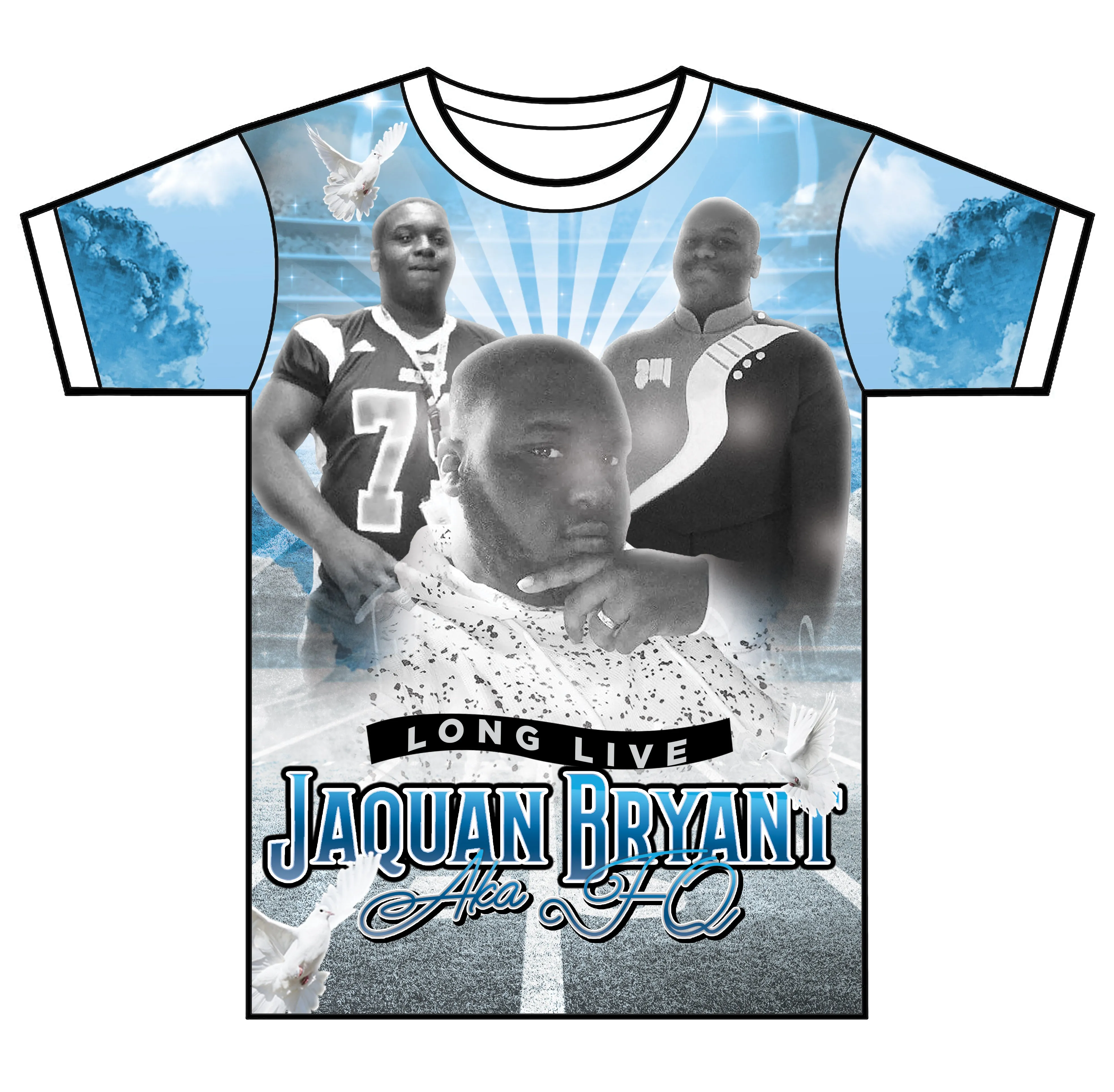 "Field of Dreams" Custom Designed Memorial3D shirt