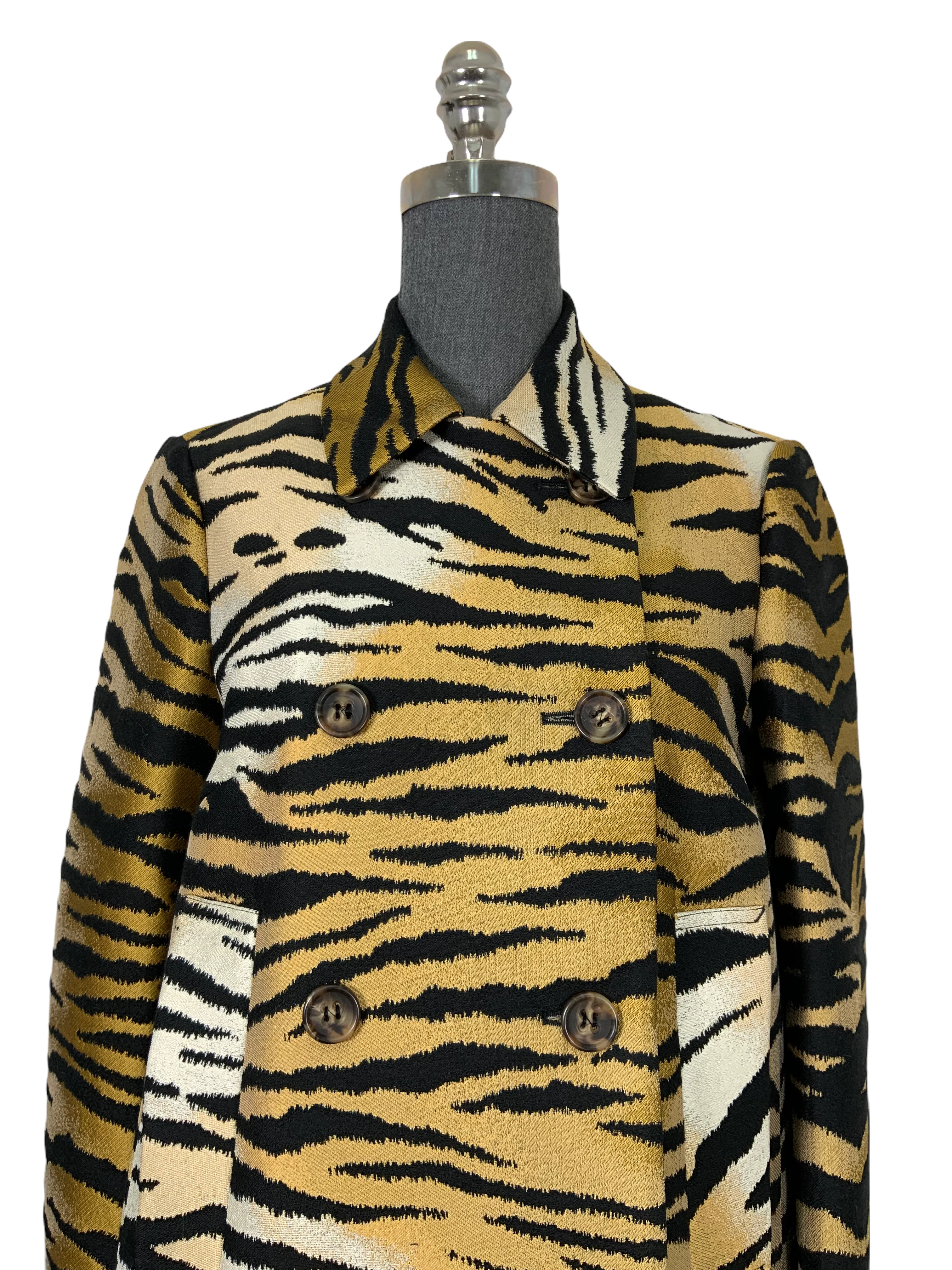 Red Valentino Tiger Print Swing Jacket Size M