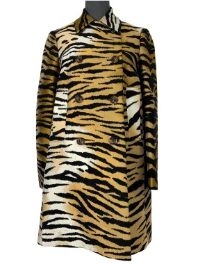 Red Valentino Tiger Print Swing Jacket Size M