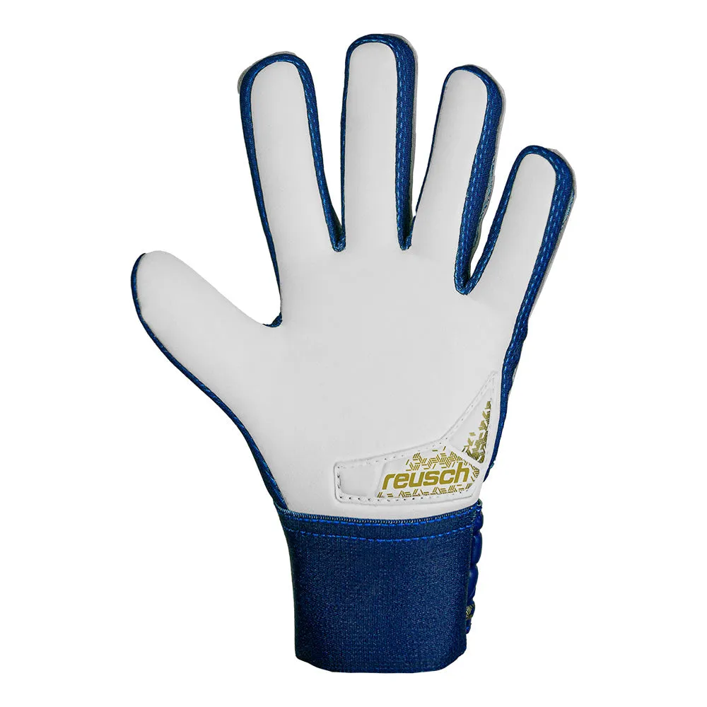 Reusch Starter Grip Junior GK Gloves (Blue/Gold)