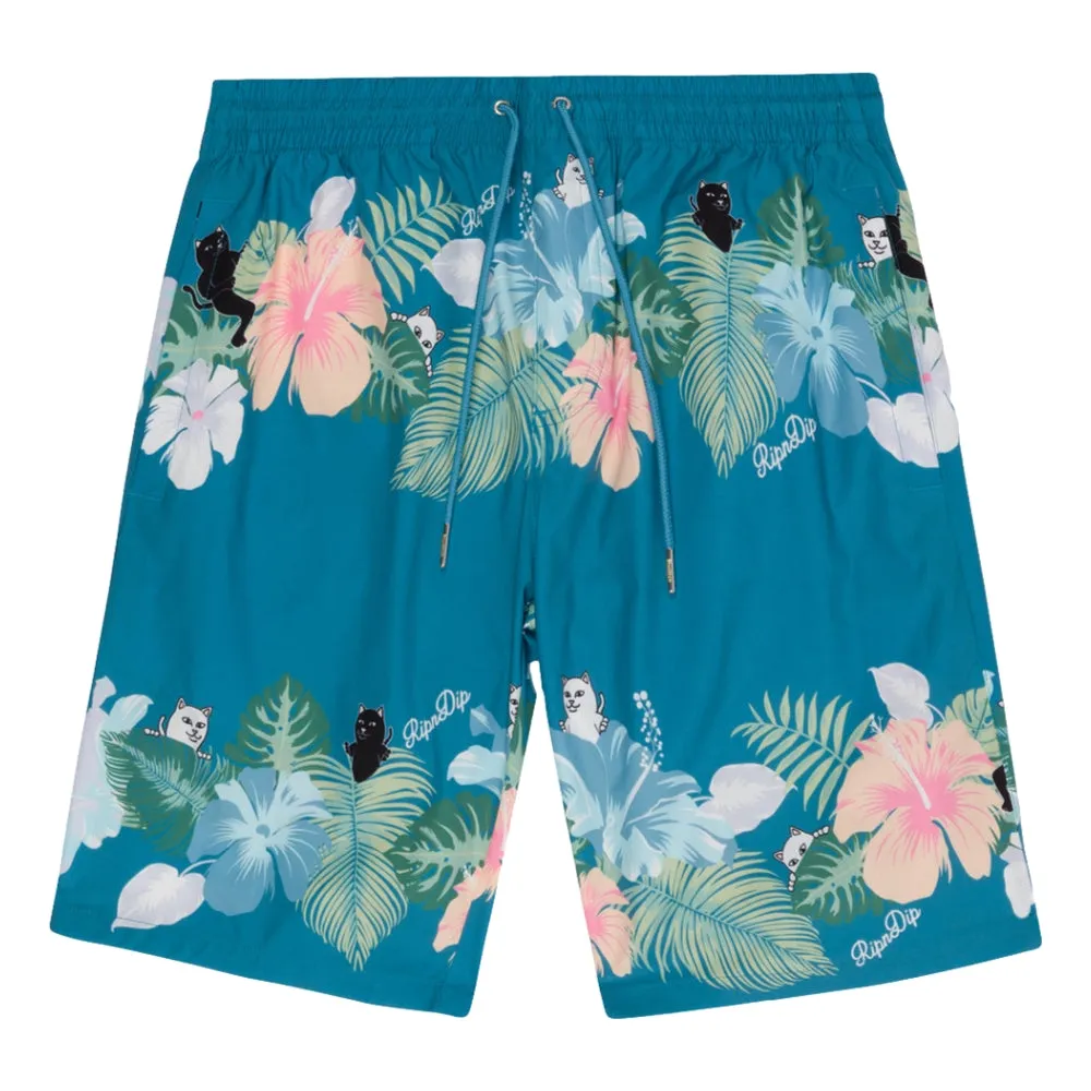 RIPNDIP PABLO SWIM SHORTS-BLUE