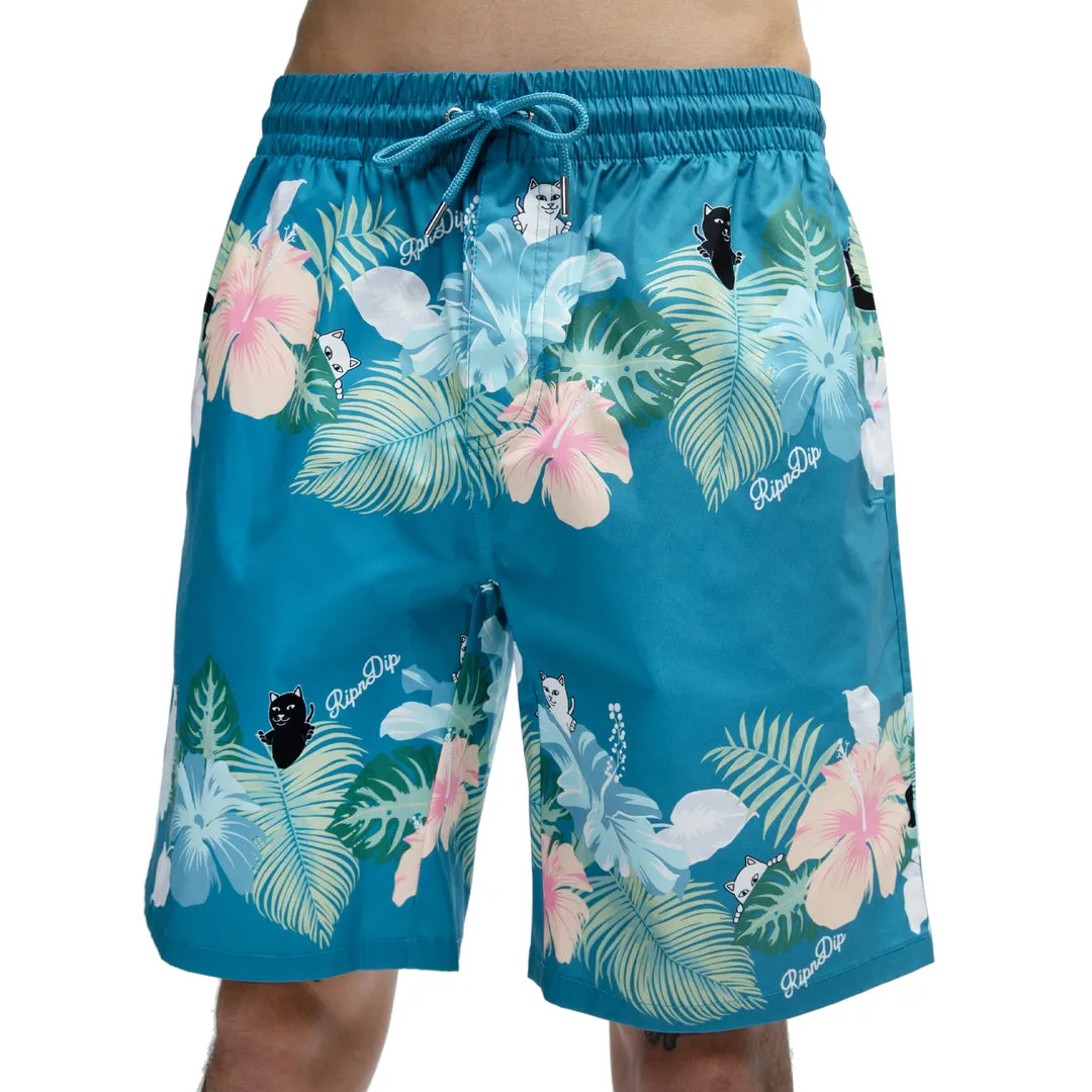 RIPNDIP PABLO SWIM SHORTS-BLUE