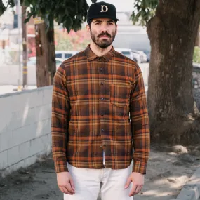 Rogue Territory Copper Plaid Oxford Shirt - Final Sale