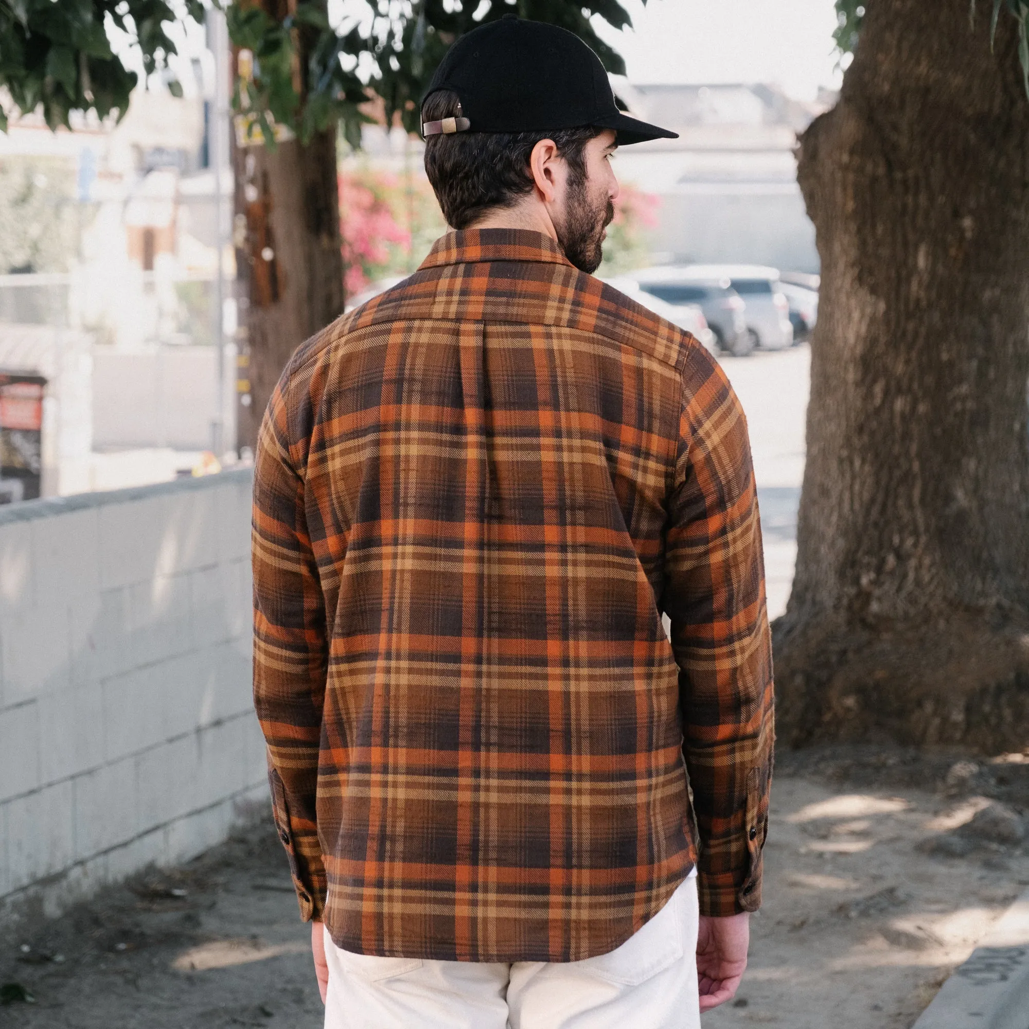 Rogue Territory Copper Plaid Oxford Shirt - Final Sale