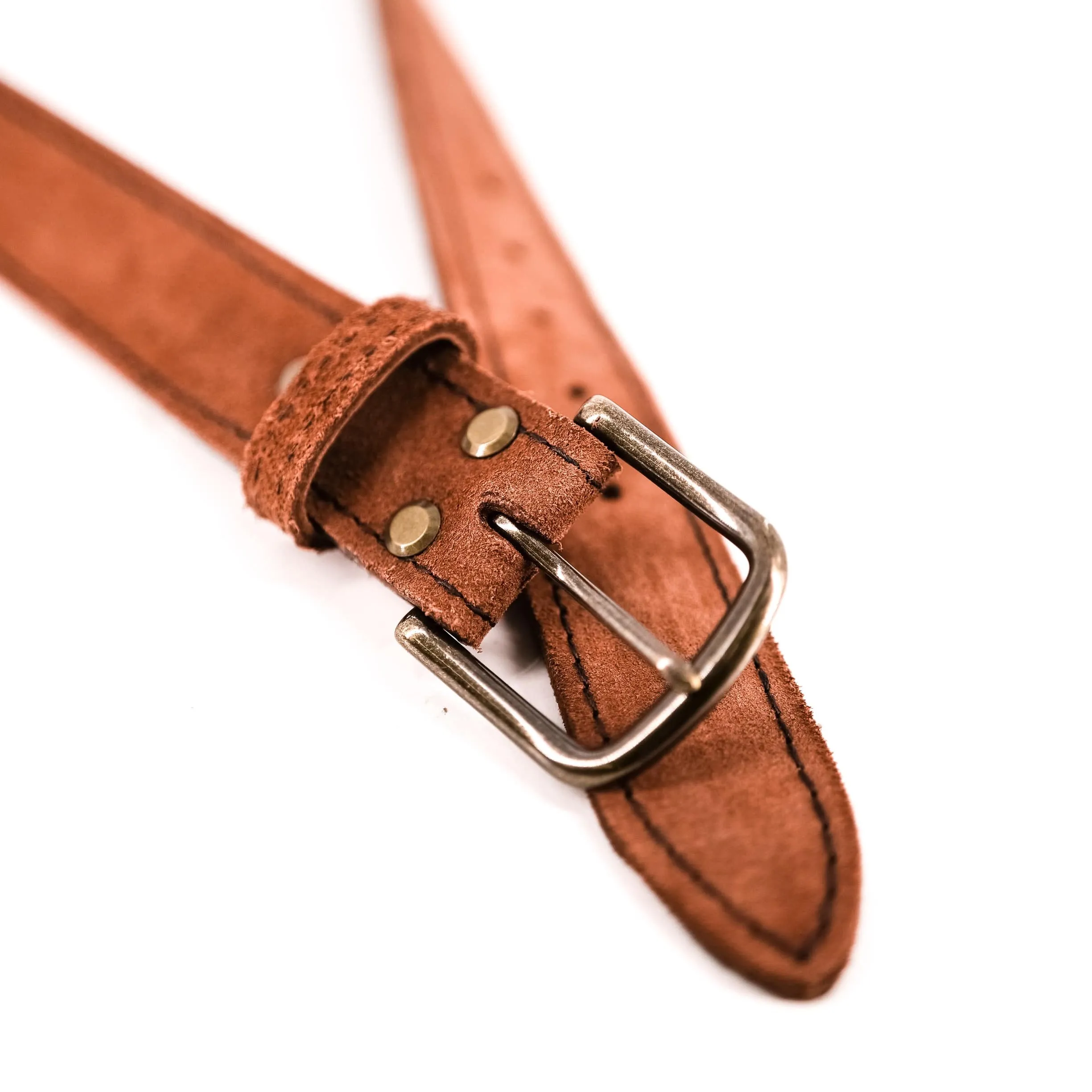 Rough Redwood Leather Belt