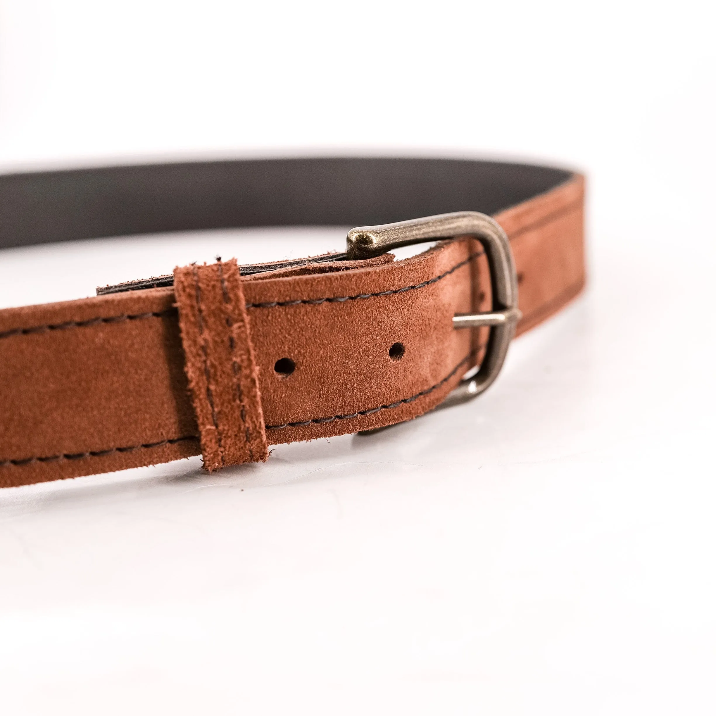 Rough Redwood Leather Belt