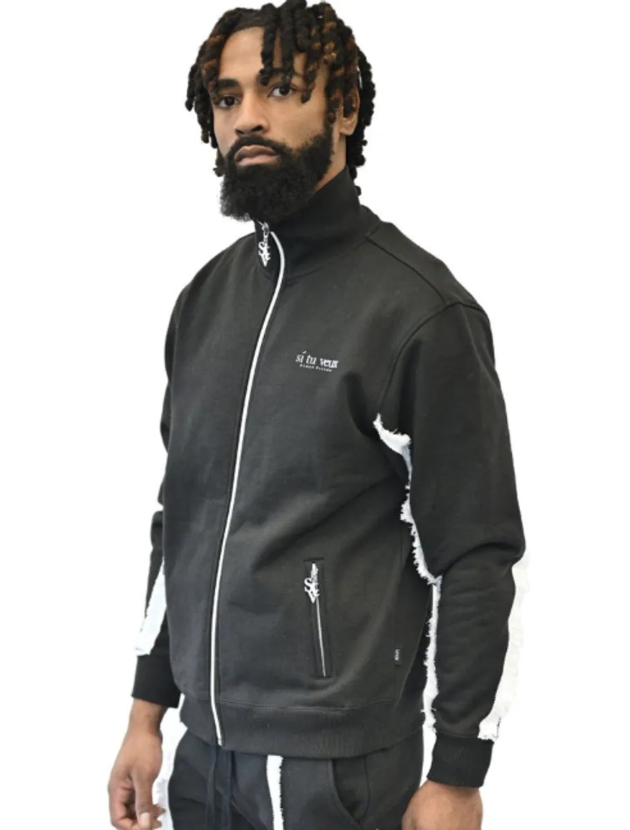 Si Tu Veux DAREDEVIL TRACK JACKET (BLACK)