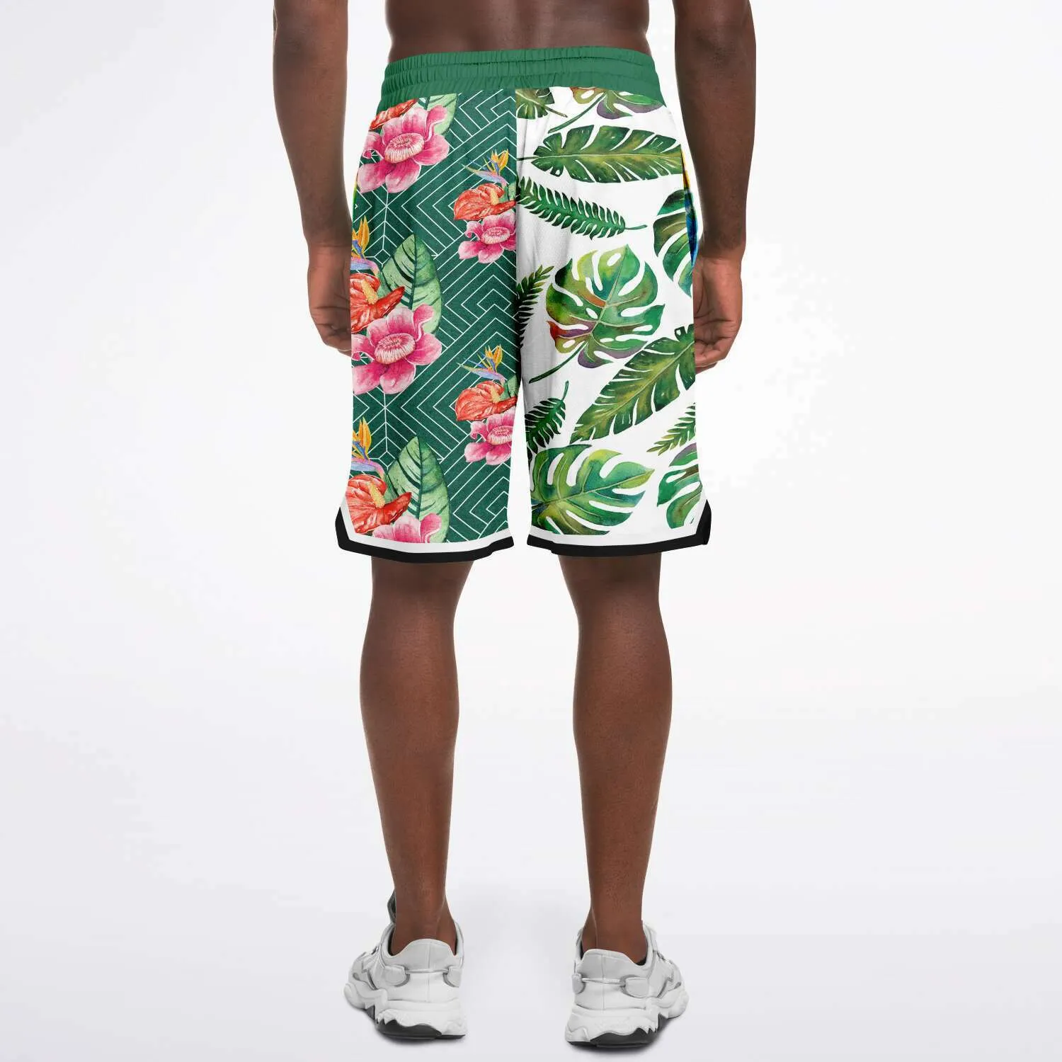 Tropical Reflection Unisex Basketball Shorts