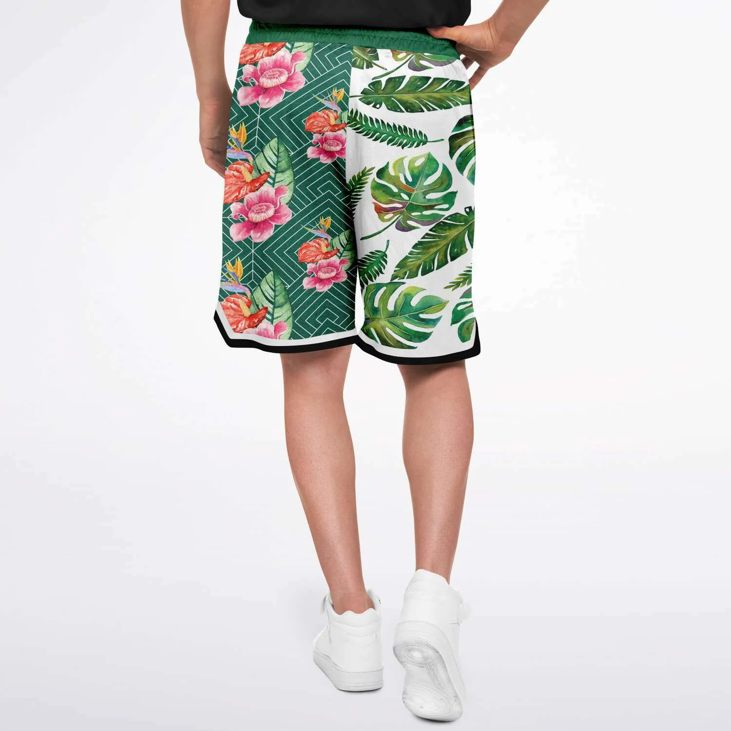 Tropical Reflection Unisex Basketball Shorts