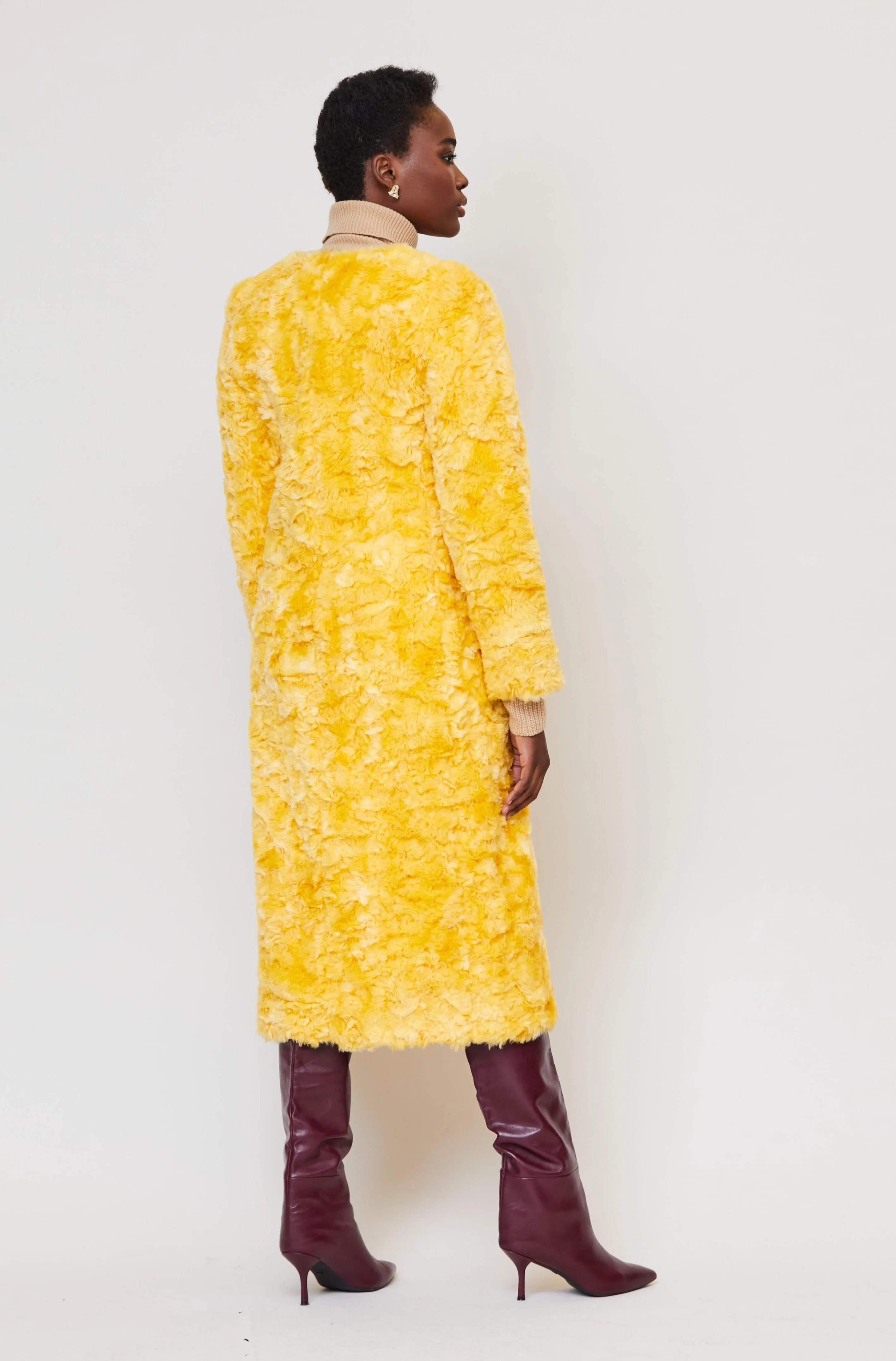 Victoire Coat in Canary Yellow