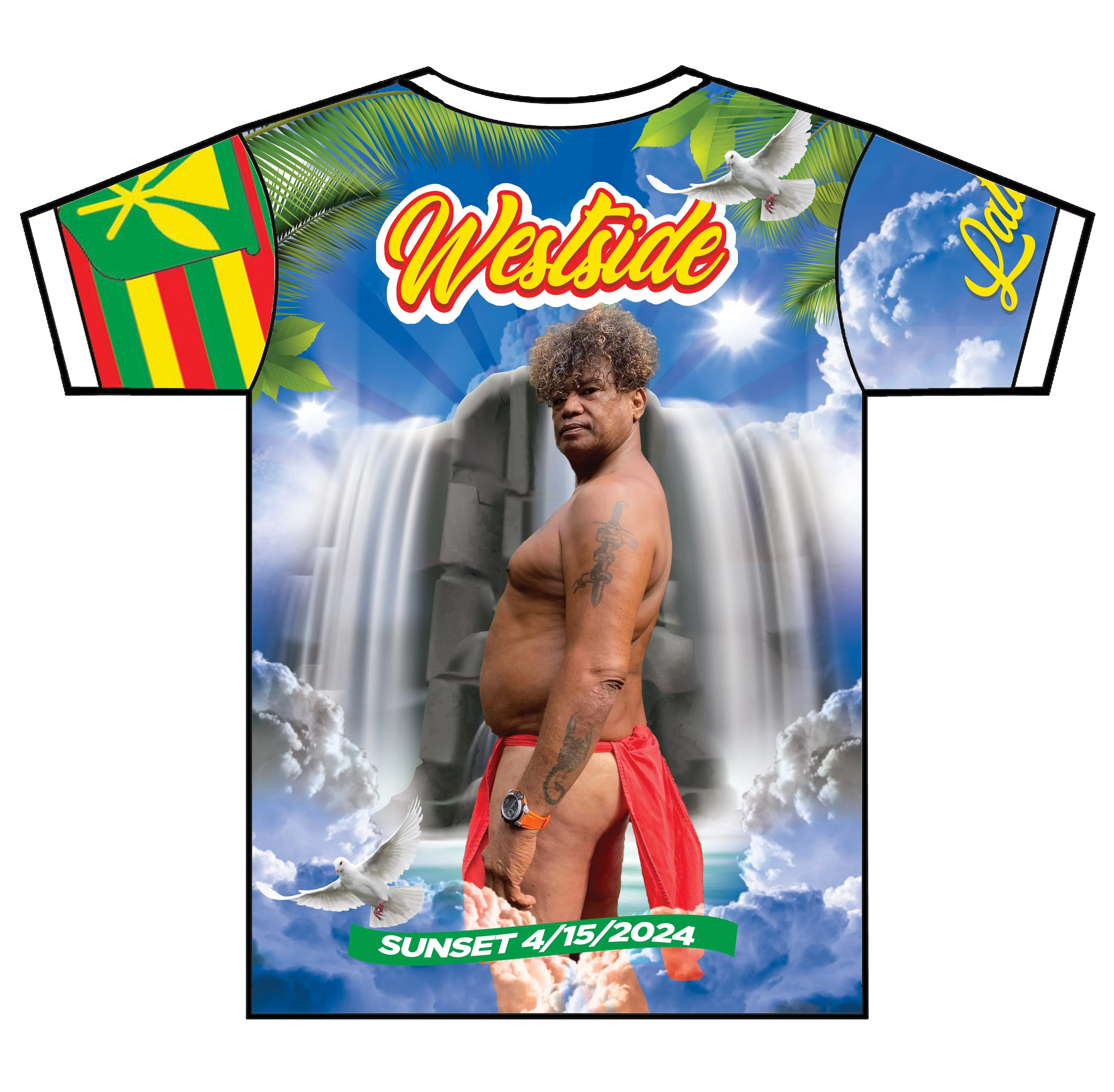 “Westside" Custom Designed Memorial 3D shirt