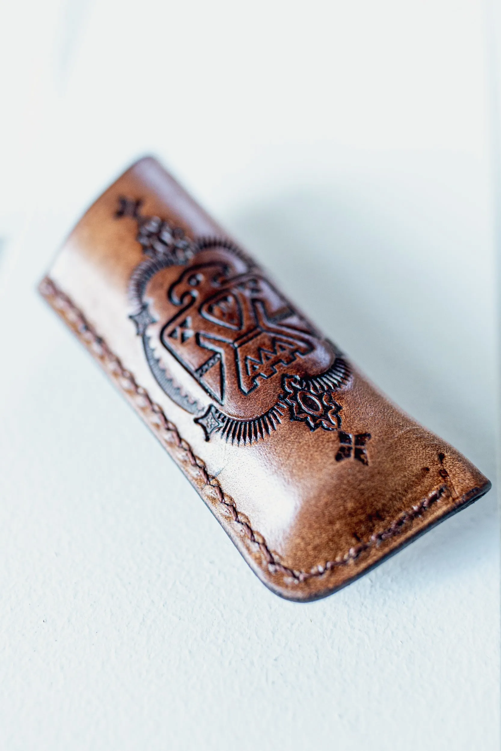 Woodstock Lighter Case with Turquoise