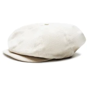 x TRENDYGOLF 8 Panel Herringbone Wool Cap Tan/Cream - 2024