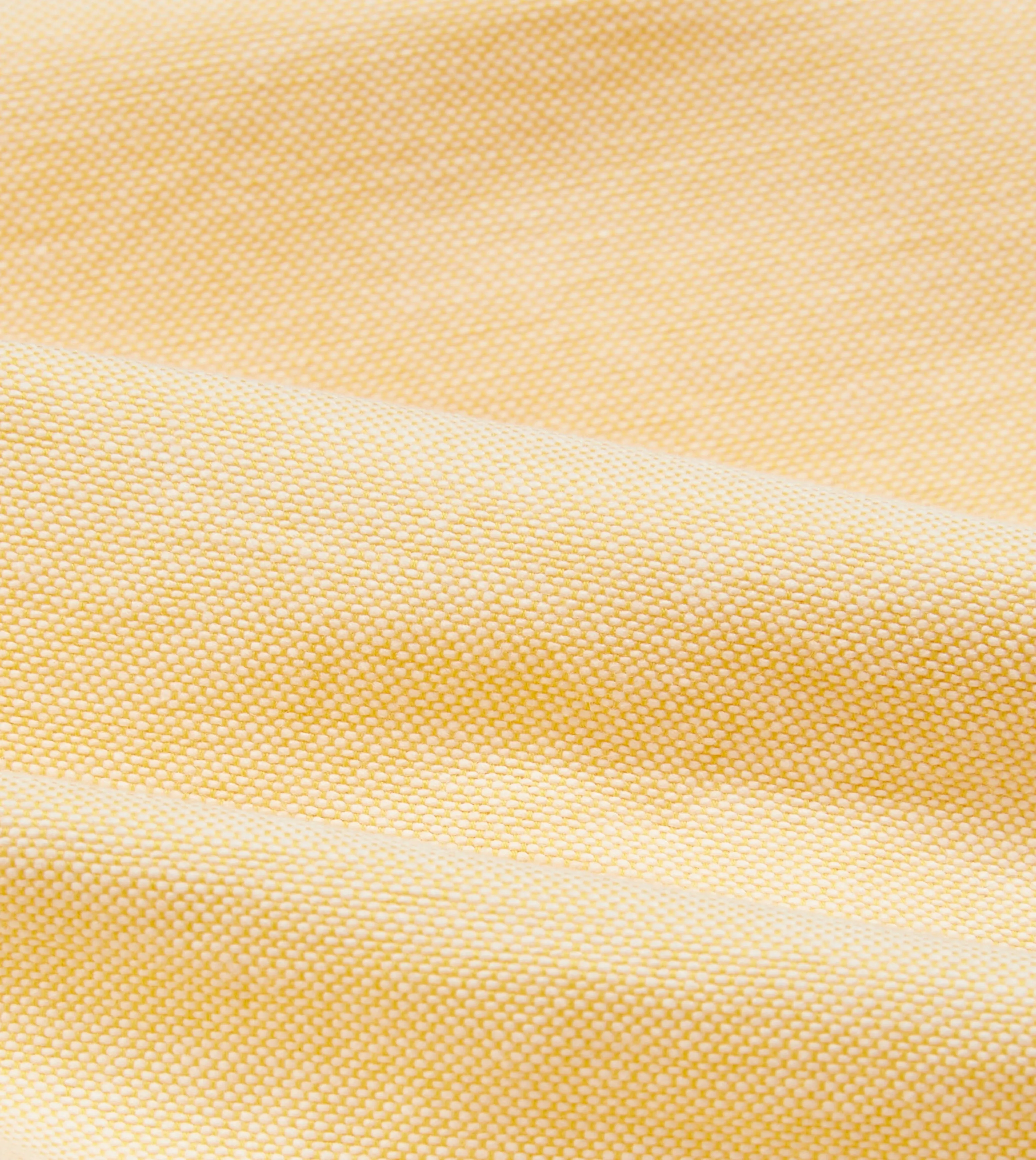 Yellow Cotton Oxford Cloth Button-Down Shirt